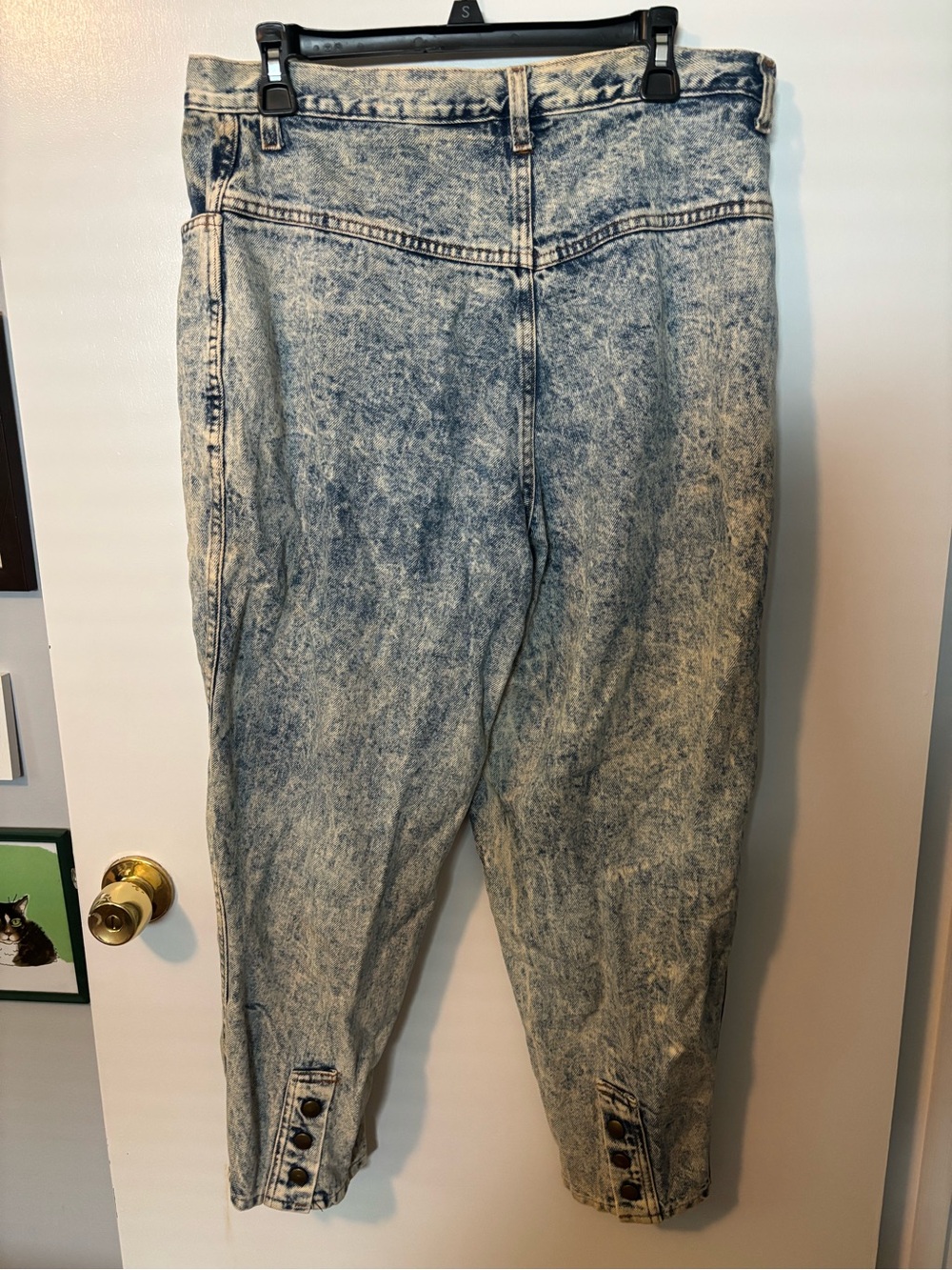 Vintage Retro 90s 80s Acid Wash High Waisted Tapered Forelli Interzional Jeans - Picture 5 of 5